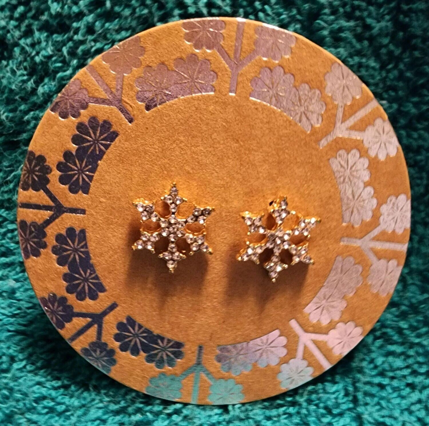 Christmas Up to Snow Good Pave Snowflake Stud Earrings