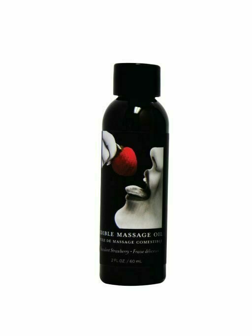 EDIBLE MASSAGE OIL STRAWBERRY 2OZ