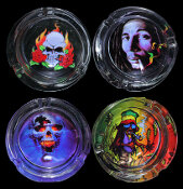 1969 ASSORTED GLASS ASHTRAY