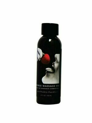EDIBLE MASSAGE OIL STRAWBERRY 2OZ