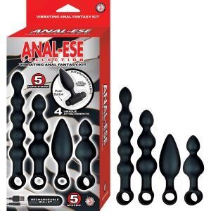 ANAL-ESE COLLECTION VIBRATING ANAL FANTASY KIT BLK