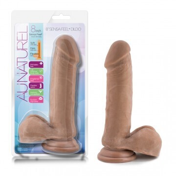 AU NATURAL 8" SENSA FEEL DILDO LATIN