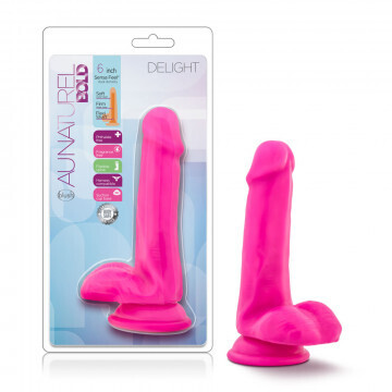 AU NATURAL BOLD DELIGHT 6" DILDO PINK