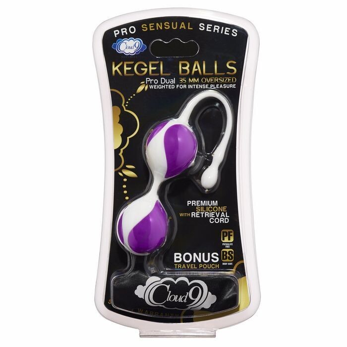 CLOUD 9 PRO SENSUAL KEGAL BALL 35MM WHT/PURP