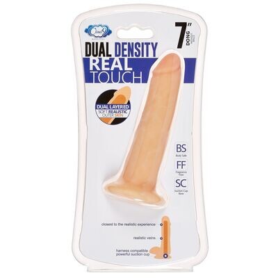 CLOUD 9 DUAL DENSITY DILDO TOUCH 7" WITH NO BALLS LIGHT