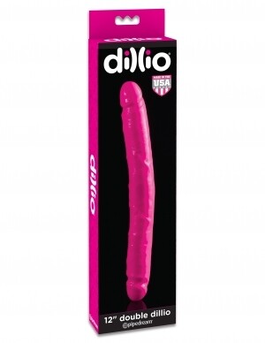 DILLIO 12" DOUBLE DONG PINK