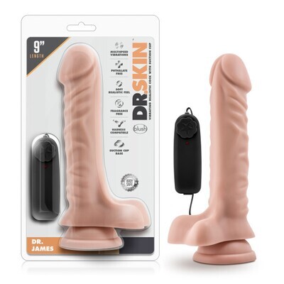 DR. SKIN DR. JAMES 9" VIBRATING COCK