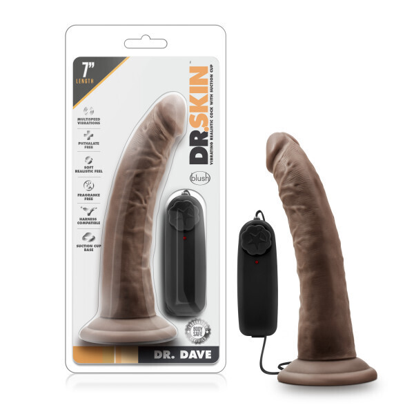 DR. SKIN DR. DAVE 7" VIBE WITH SUCTION CUP VANILLA