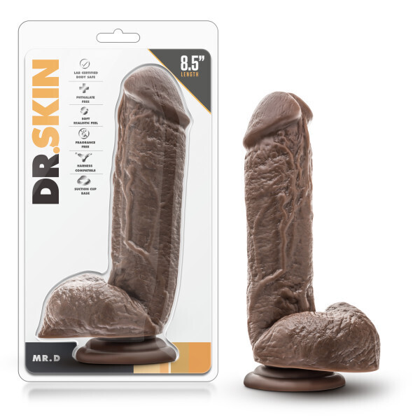 DR. SKIN MR. D 8.5" CHOCOLATE
