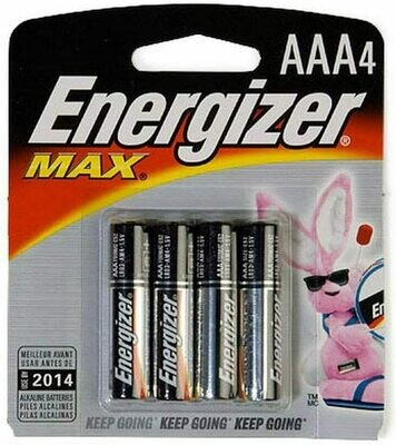 ENERGIZER AAA BATTERIES 4PK