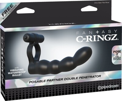 FANTASY C-RINGZ POSABLE PARTNER DOUBLE PENETRATOR