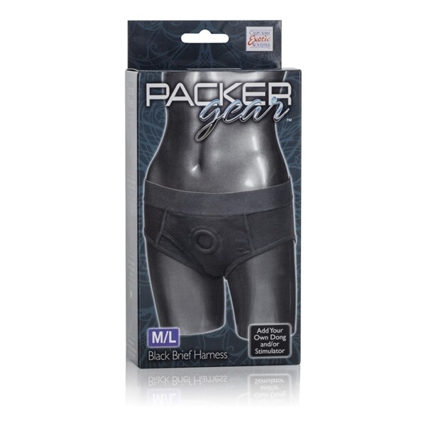 PACKER GEAR BLACK BRIEF HARNESS M/L