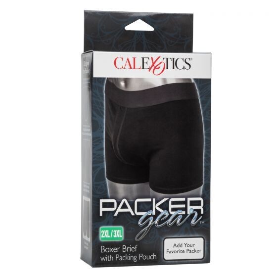 PACKER GEAR BOXER BRIEF WITH PACKING POUCH 2X/3X