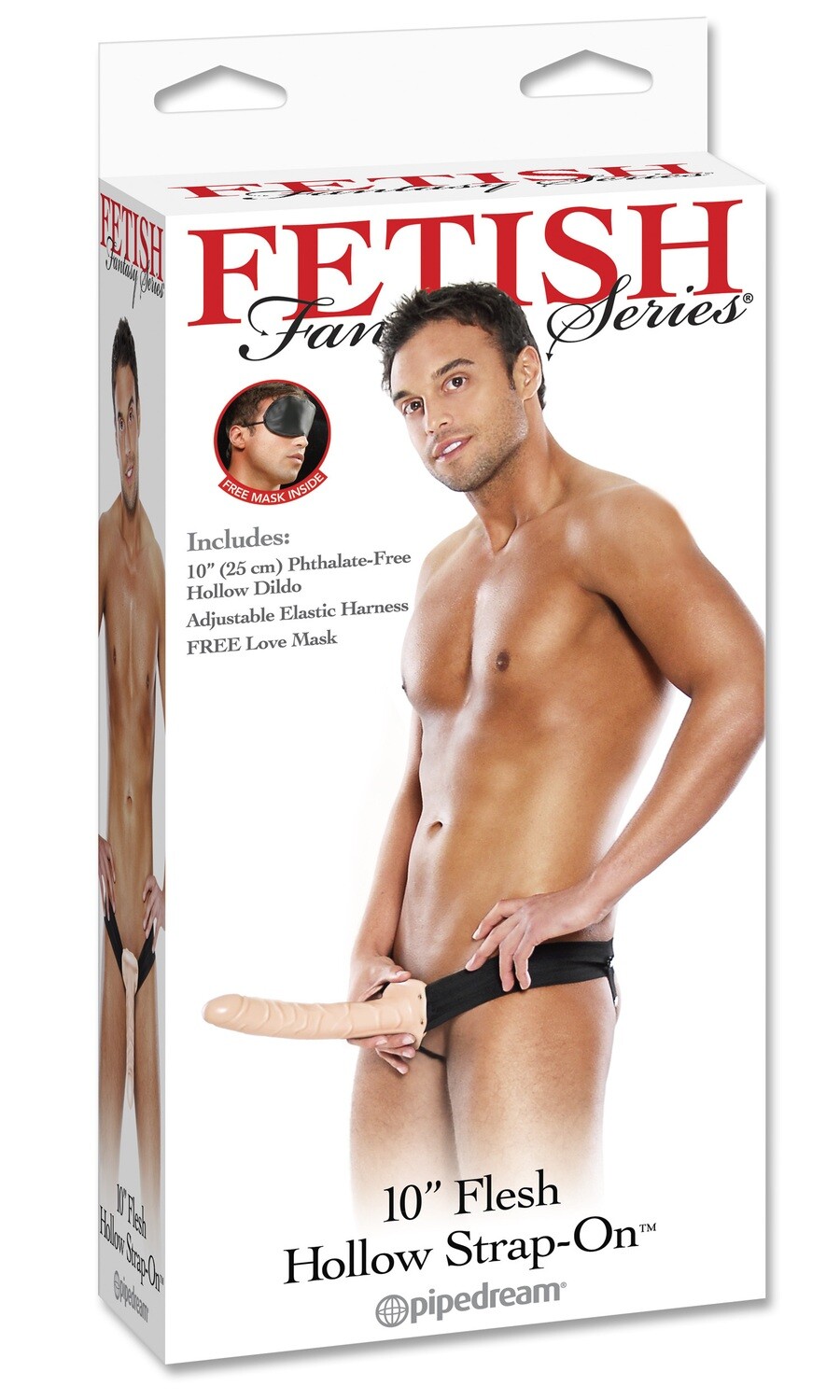 FF 10" HOLLOW STRAP ON FLESH