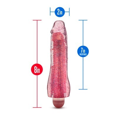 GLOW DICKS MOLLY GLITTER VIBE PINK