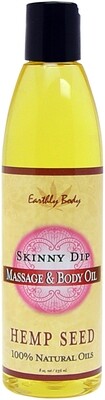 HEMP SEED MASSAGE OIL 8 OZ SKINNY DIP