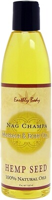 HEMP SEED MASSAGE OIL 8 OZ NAG CHAMPA