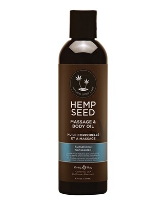 HEMP SEED MASSAGE OIL SUNSATIONAL 8OZ