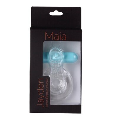 JAYDEN RECHARGEABLE VIBRATING COCKRING CLEAR