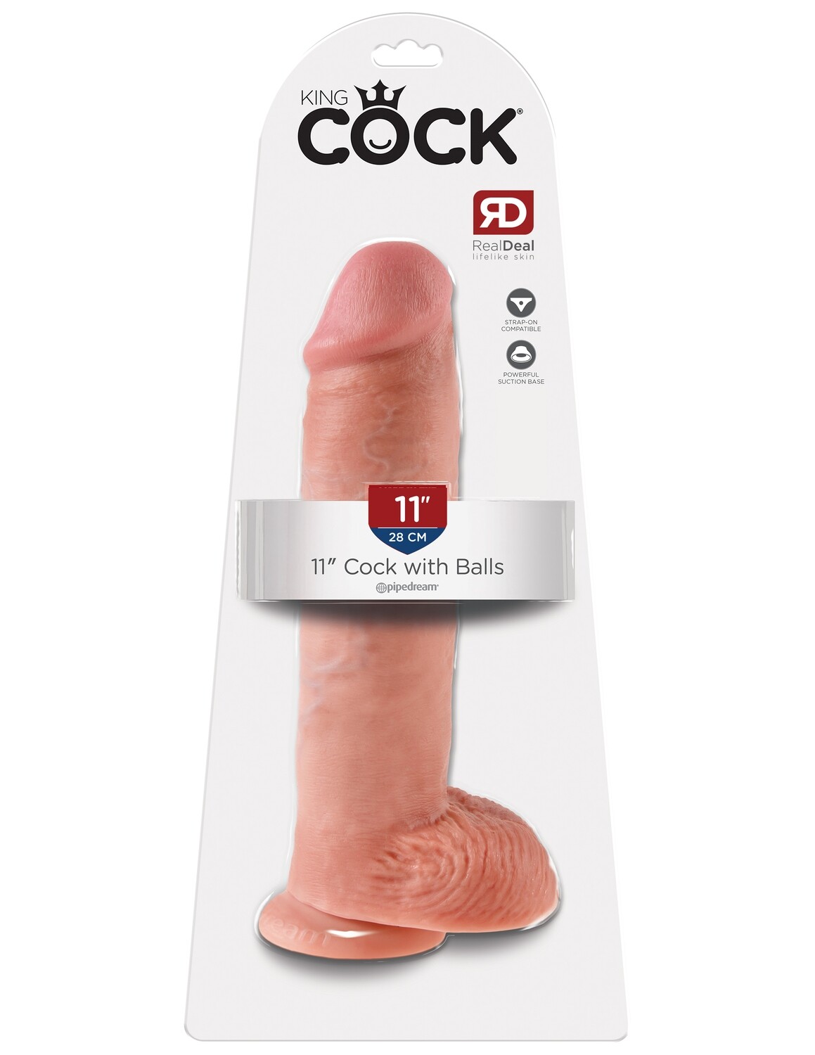 KING COCK 11" COCK WITH BALLS FLESH