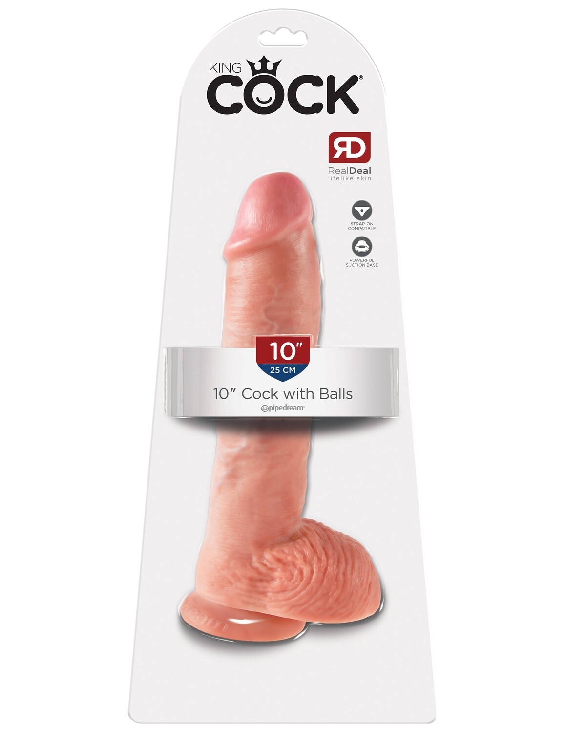 KING COCK 10" COCK WITH BALLS FLESH