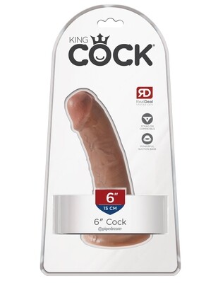 KING COCK 6" COCK TAN