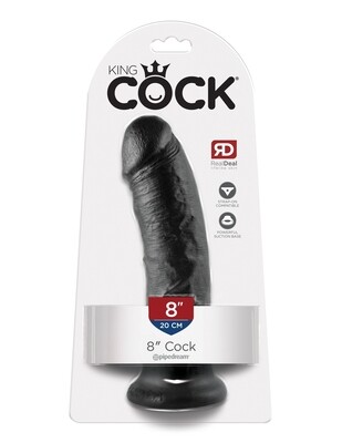KING COCK 8" BLACK