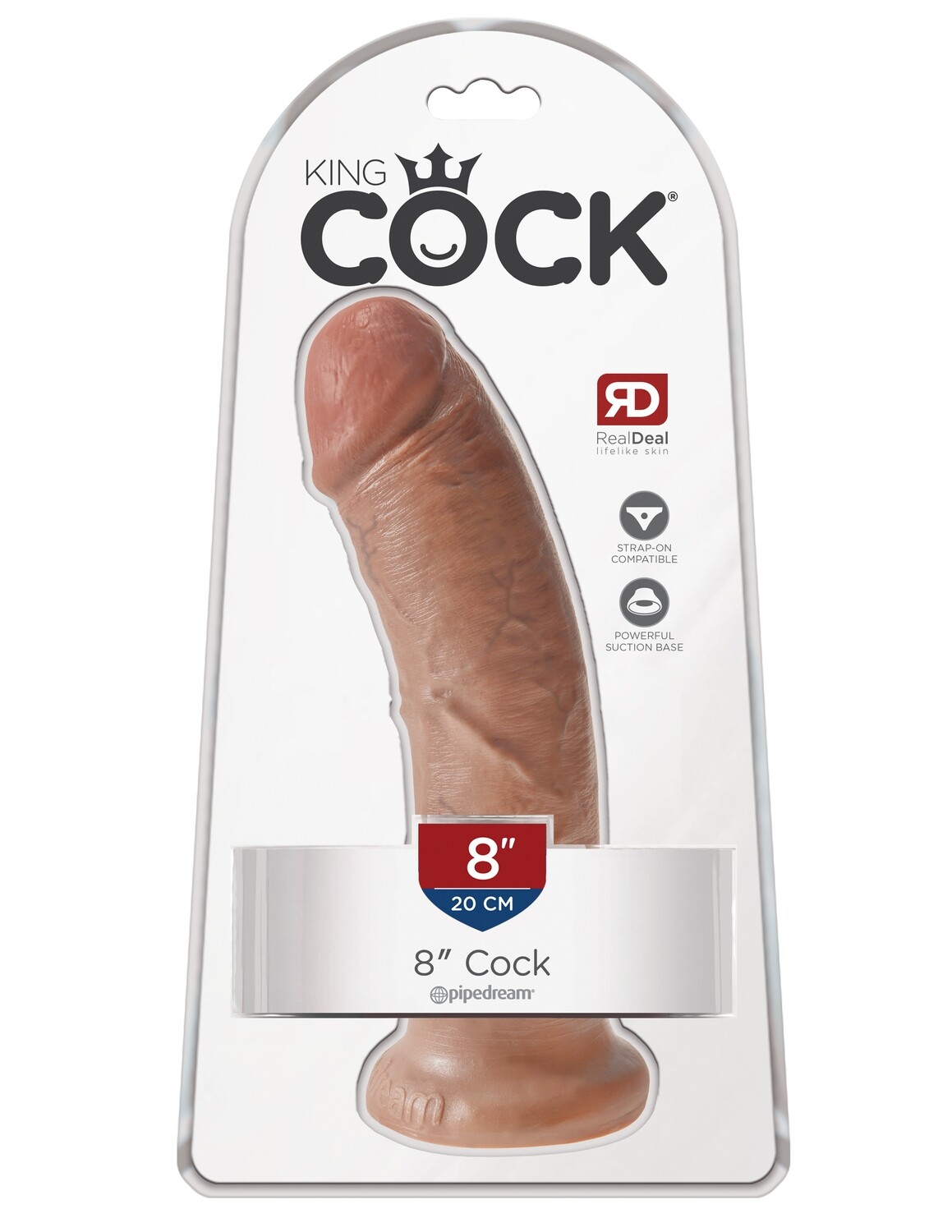 KING COCK 8" COCK TAN KING COCK 8" COCK TAN
