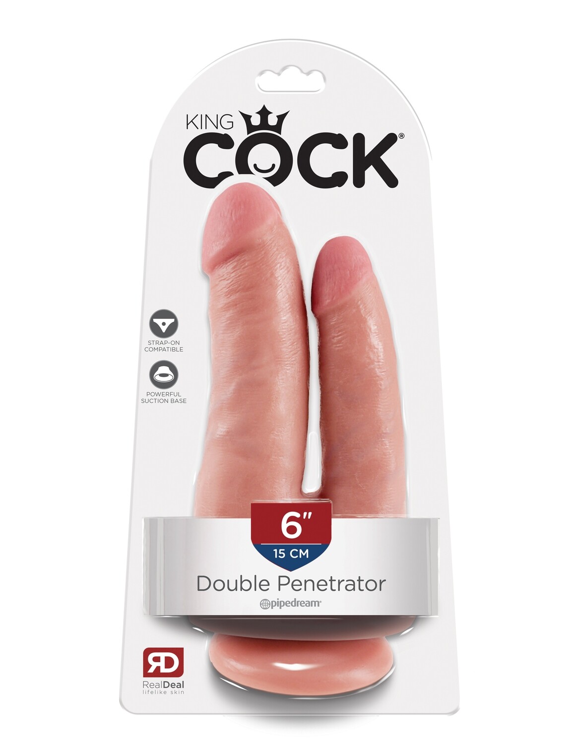 KING COCK DOUBLE PENETRATOR FLESH