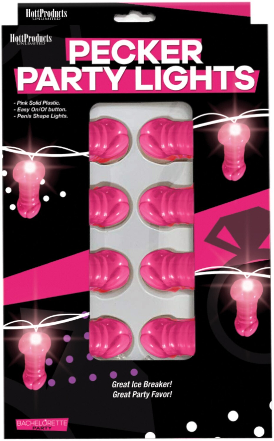 LIGHT UP PINK PECKER STRING PARTY LIGHTS