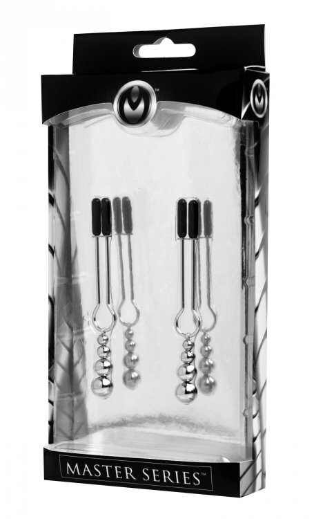 MASTER SERIES ADORN TRIPLE BEAD NIPPLE CLAMP SET
