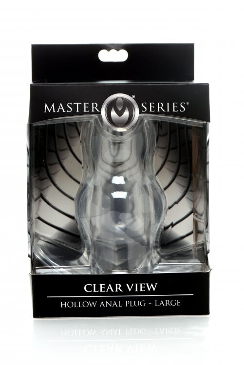 MASTER SERIES CLEARVIEW HOLLOW ANAL PLUG LARGE