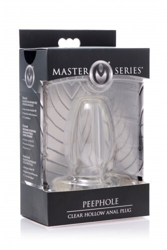 MASTER SERIES CLEARVIEW HOLLOW ANAL PLUG MEDIUM