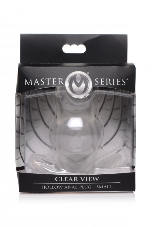 MASTER SERIES CLEARVIEW HOLLOW ANAL PLUG SMALL