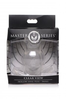 MASTER SERIES CLEARVIEW HOLLOW ANAL PLUG SMALL