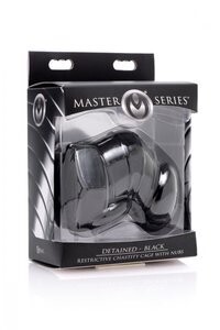 MASTER SERIES DETAINED BLACK RESTRICTIVE CHASTITY