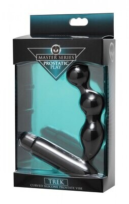 MASTER SERIES PROSTATIC PLAY TREK CURVED SILICONE PROSTATE VIBE