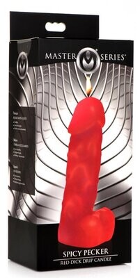 MASTER SERIES SPICY PECKER DICK DRIP CANDLE RED