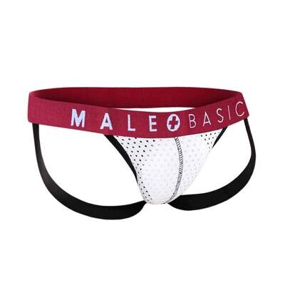 MB SPOT JOCK STRAP WHITE SMALL