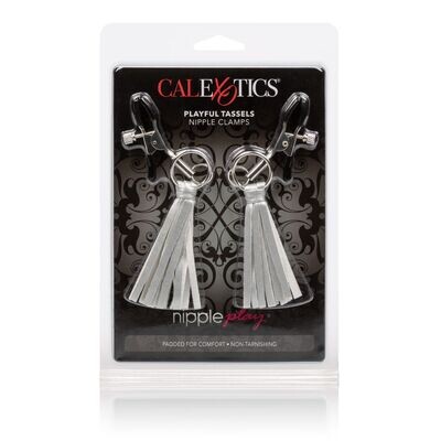 NIPPLE PLAY PLAYFUL TASSELS NIPPLE CLAMP SILVER