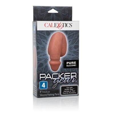 PACKER GEAR 4" SILICONE PENIS BROWN