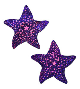 PASTEASE TWINKLING PURPLE AND PINK STARFISH