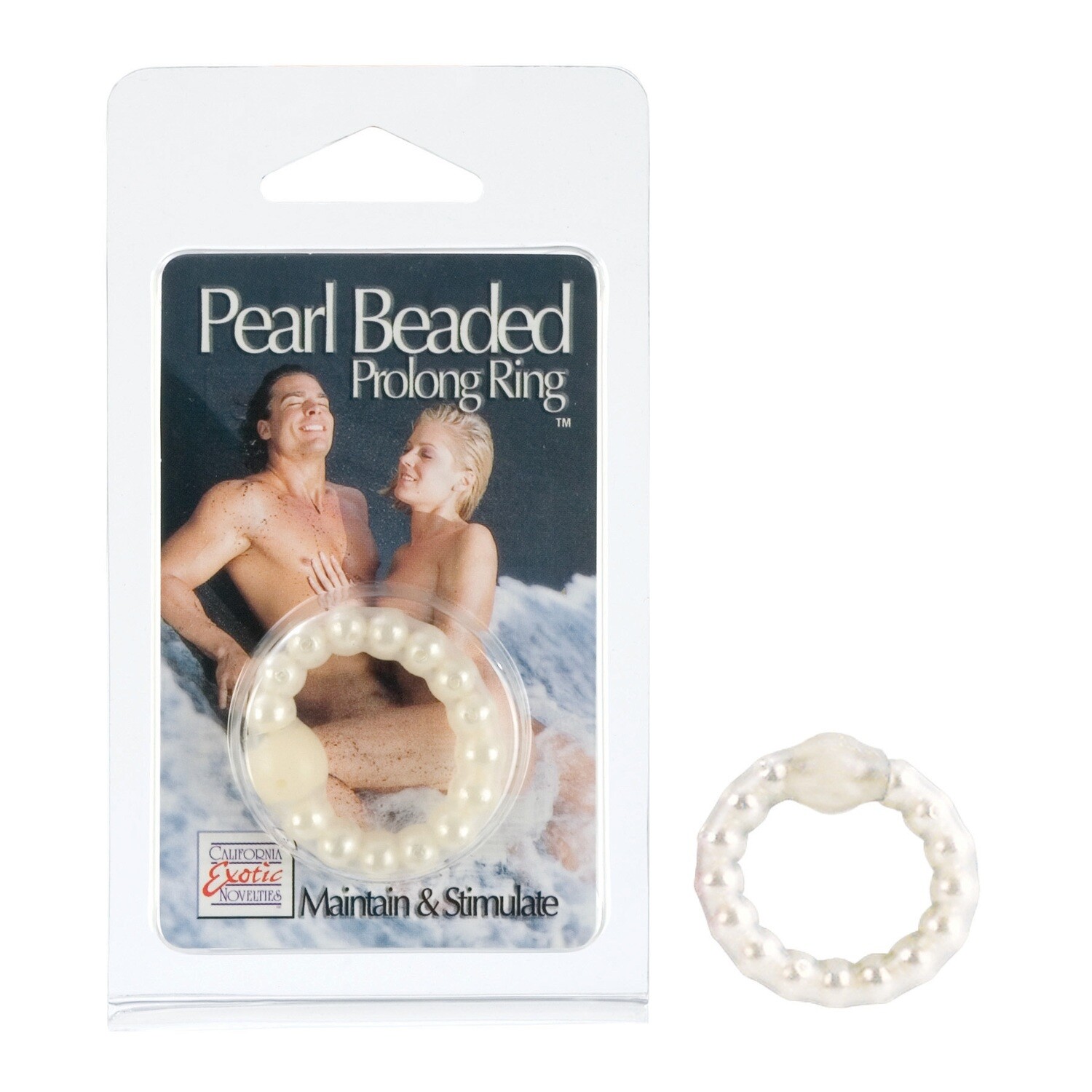 PEARL BEAD PROLONG RING WHITE