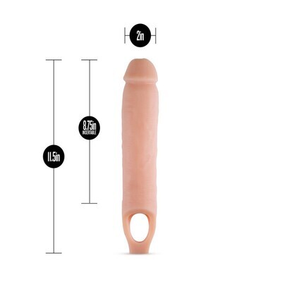 PERFORMANCE 11.5" COCK SHEATH PENIS EXTENDER VANILLA