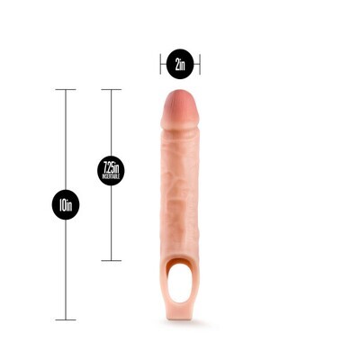 PERFORMANCE 10" COCK SHEATH PENIS EXTENDER VANILLA