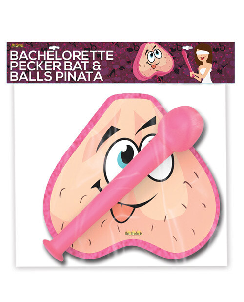 PINK PECKER BAT AND BALL BAG PINATA COMBO PACK