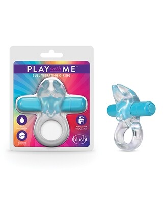 PLAY WITH ME BULL VIBRATING RING BLUE
