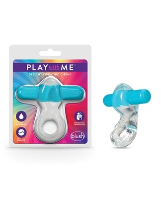 PLAY WITH ME DELIGHT VIBRATING RING BLUE