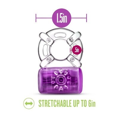 PLAY WITH ME PLEASER RECHARGABLE C RING PURPLE 