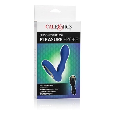 PLEASURE PROBE SILICONE WIRELESS BLUE